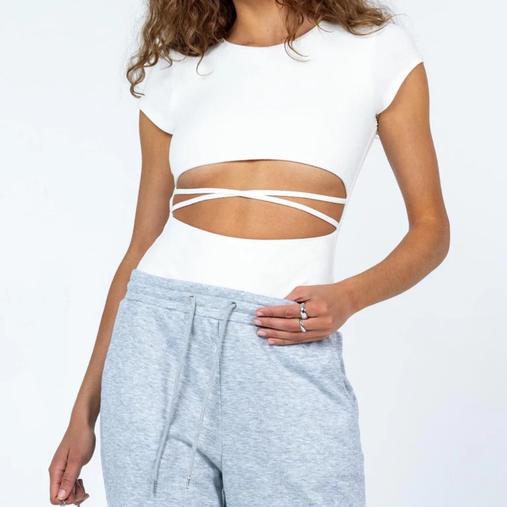 Princess Polly Nicola White Bodysuit